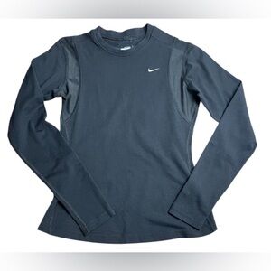 Nike fit dry Women's black Long Sleeve Tee sport strech size small